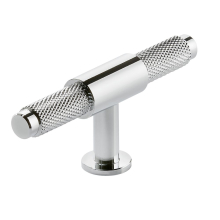 Scudo Knurled Chrome T Bar Handle
