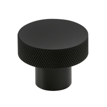 Scudo Knurled Black Round Handle