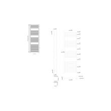 scudo simona 1200 x 500 towel rail - tech