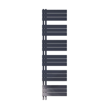 Scudo Thames 1640 x 500mm Anthracite Designer Towel Rail