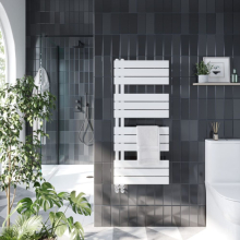 Scudo Thames 1150 x 500mm Anthracite Designer Towel Rail