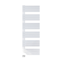 Scudo Thames 1640 x 600mm White Designer Towel Rail 