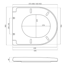 Abacus Simple Slimline Soft Close Toilet Seat White