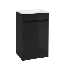 SELECT Source Black 500mm Floor Standing Vanity Unit