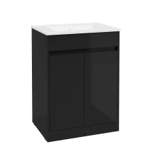 SELECT Source Black 600mm Floor Standing Vanity Unit