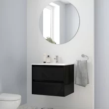 SELECT Source Black 600mm Wall Hung Vanity Unit