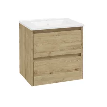 SELECT Source Oak 500mm Wall Hung Vanity Unit