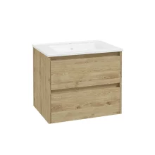 SELECT Source Oak 600mm Wall Hung Vanity Unit
