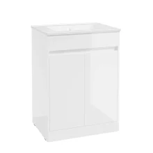 SELECT Source White 600mm Floor Standing Vanity Unit