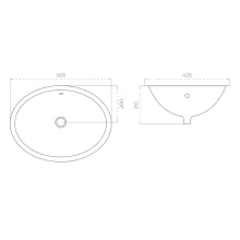 SELECT Strata 500mm Low Back Sink