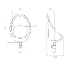 SELECT Strata 1x Urinal Kit