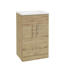 SELECT Strata Oak 500mm Floor Standing Vanity Unit