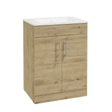 SELECT Strata Oak 600mm Floor Standing Vanity Unit