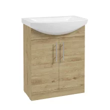 SELECT Strata Oak 650mm Floor Standing Vanity Unit and Basin