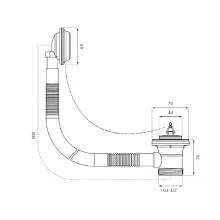 Abacus Elements Tileable Bath Front Panel with Lip