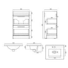 SELECT Strata White 600mm Wall Hung Vanity Unit