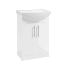 SELECT Strata White 550mm Floor Standing Vanity Unit and Basin