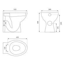 SELECT Alpha Soft Close Seat