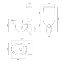 SELECT Strata White Low Level WC