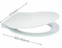 Selkirk Slimline Soft Close Toilet Seat - Quick Release - Highlife Bathrooms 