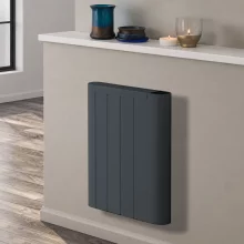 Reina Odet 500 x 600mm Anthracite Horizontal Wi-Fi Ceramic Core Electric Radiator