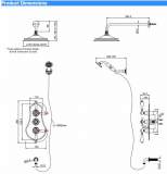 Burlington Kensington Traditional Monobloc Basin Mixer Tap with Plug and Chain