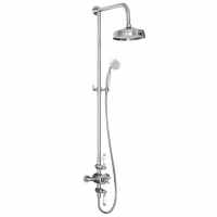 Traditional Dual Head Exposed Thermostatic Shower Valve
