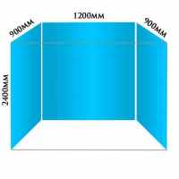 Showerwall Three Sided Kit up to 900 x 1200 x 900mm 