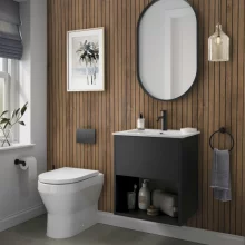 Showerwall Arcade Walnut Laminate Slat Wall Panels