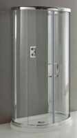 Pure D Shaped Quadrant Shower Enclosure & Tray 900 x 770mm