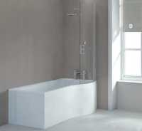 Complete Square L Shaped Shower Bath Suite