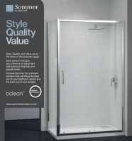 Sommer8 1400mm Sliding Shower Door
