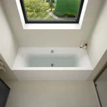 Aylesbury Rimless Closed Coupled Open Back Toilet with Soft Close Seat