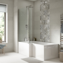 Tissino Lorenzo Reinforced Shower Bath RH - 1700 x 700mm