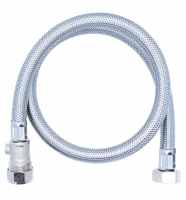 3/4" x 22mm - 900mm - Braided Flexi Hose With Isolation Valve - Viva Sanitary