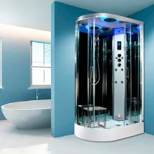 Insignia Showers PR11R-O-S Premium Steam Shower Cabin - 1100 x 700mm - Right Hand
