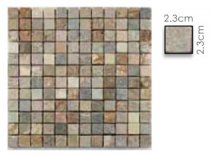 Abacus Bronze & Black Glass Mosaic Tile Sheet 300 x 300mm