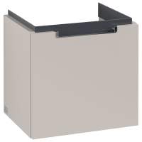 Villeroy & Boch Avento 340 RH Door Cloakroom Vanity Unit With LH Basin - Crystal Black