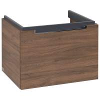 Villeroy & Boch Avento 340 LH Door Cloakroom Vanity Unit With LH Basin - Arizona Oak