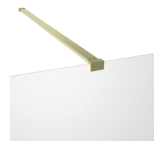 Supreme Brushed Brass Wetroom Glass Wall Support Arm
