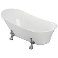 Harrogate 1760x710x775mm Freestanding Bath with Bath Feet