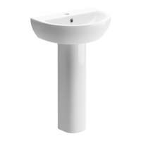 Whistle Bathroom Suite, Double Ended Bath 1700mm, Basin & Toilet 