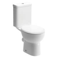 Termond Closed Coupled Open Back Toilet & Soft Close Seat