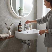 Bayswater Benjamin Chrome Traditional Freestanding Towel Rail
