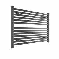 Tissino Hugo2 600 x 800mm Anthracite Towel Radiator - High BTU Output