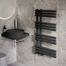 Davoli 280mm Matt White Wall Hung Corner Basin With Support
