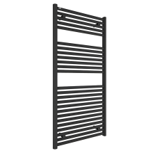 Tissino Hugo2 1212 x 600mm Matt Black Towel Radiator - High BTU Output