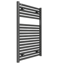 Hugo2 812 x 500mm Electric Towel Radiator - Anthracite - High Heat Output - Tissino