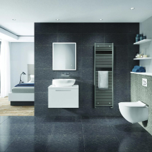 Scudo Vibe 500 x 1600mm Gunmetal Towel Radiator