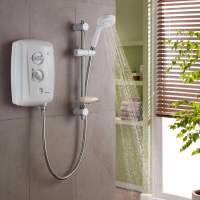 Triton Amore Electric Shower 8.5KW - Brushed Steel